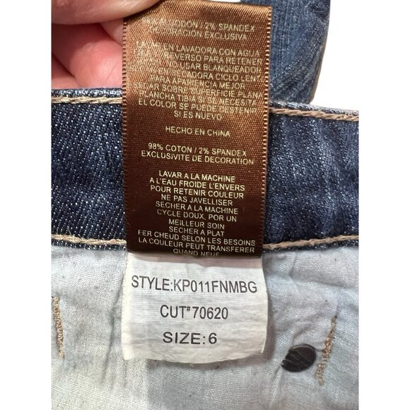 Kut From The Kloth Women Boot Cut Jeans Blue Size 6 Mid Rise Stretch Zipper - Picture 11 of 16